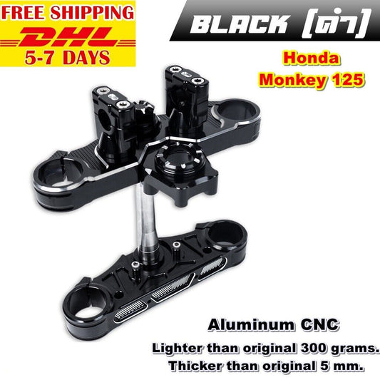 T11 Triple Clamp With The Highest Quality Aluminum CNC For Honda Monkey125 Black