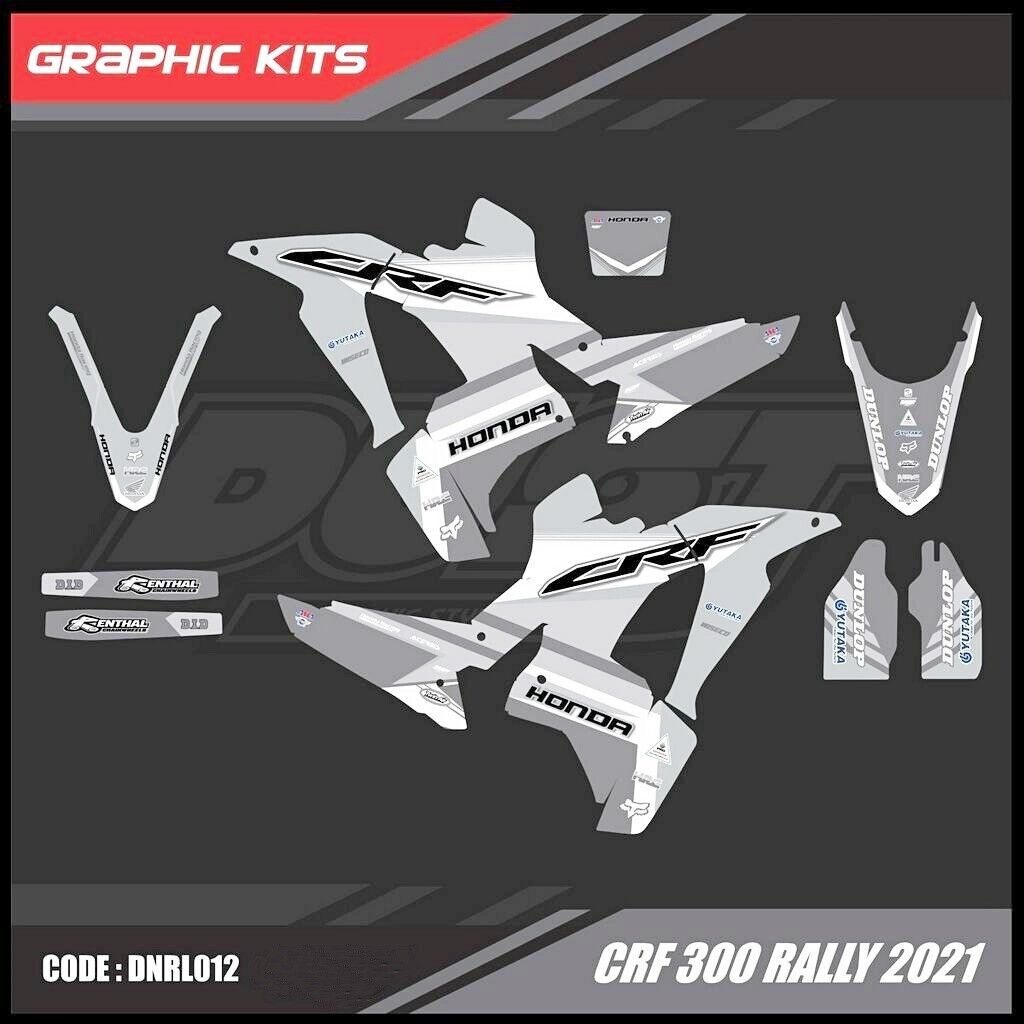 I23 Stickers Kit For Honda CRF 300 Rally 2021 Motocross Graphics Bike Decals crf