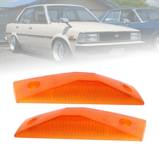 Side Marker Lamp Turn Signal Light Lens Fit Toyota Corolla DX KE70 KE72 1979-87