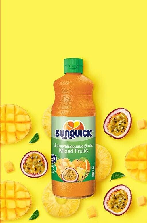 SUNQUICK concentrate fruit juice orange, mix fruits beverage dessert mixer Party