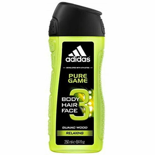 Adidas Pure Game Relaxing Body, Hair, Face Shower Gel 250 ml.