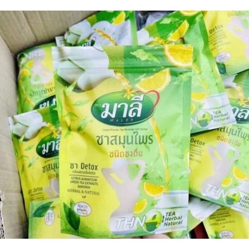 10x Malee Tea Detox Thai Herbal Organic Instant Cleanse Colon Weight Control DHL