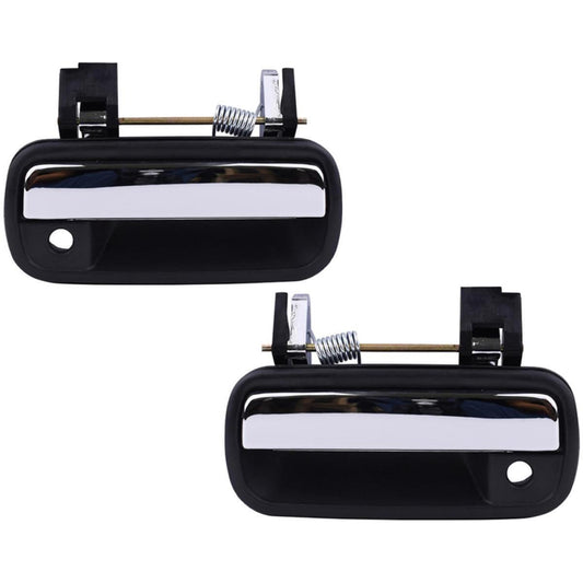 LH RH Outer Door Handle Chrome Fit Toyota Hilux RN90 LN107 1989-97 Pickup