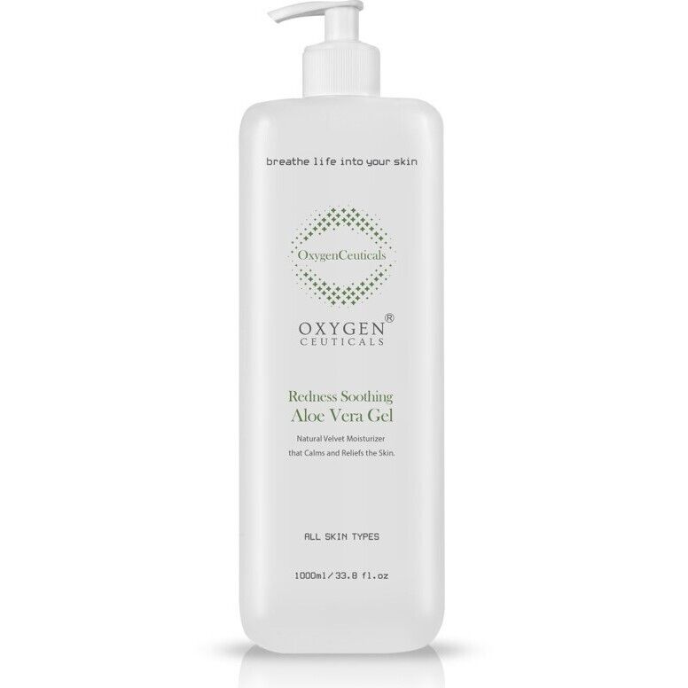 Oxygen Ceuticals Redness Soothing Aloe Vera Gel 1L#ibea