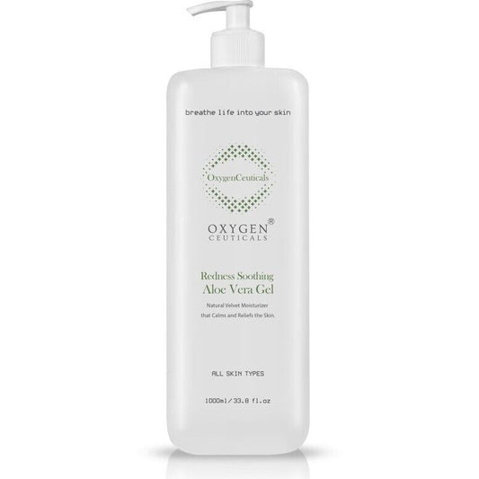 Oxygen Ceuticals Redness Soothing Aloe Vera Gel 1L#ibea