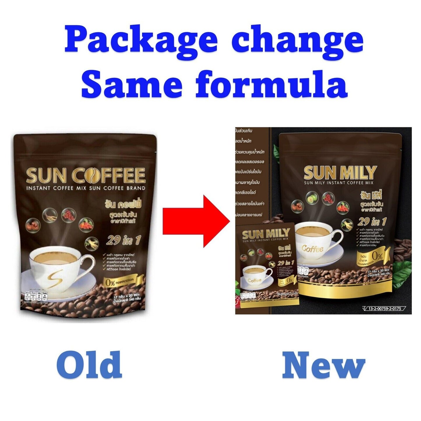 10x Sun Coffee Healthy Instant Coffee Weight Loss 29 in1 Slender No Cholesterol