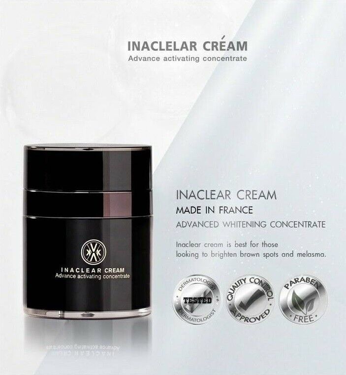 Inaclear radiance whitening cream skin pores smooth stronger 23g