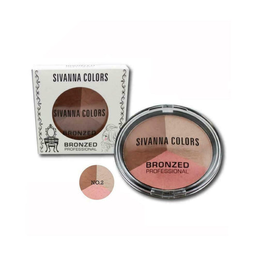 SIVANNA COLORS Bronzed Professional HF321 #02 Matt and shimmer all in one