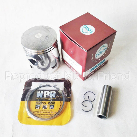 Piston + Ring + Pin Set OS 1.00 (Diameter=57.00mm.) For Yamaha DT125 (1978-1981)