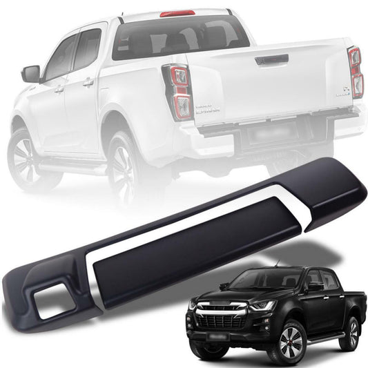 Tailgate Handle Cover Camera Hole Black For Isuzu D-max Dmax Pickup 2020-2021