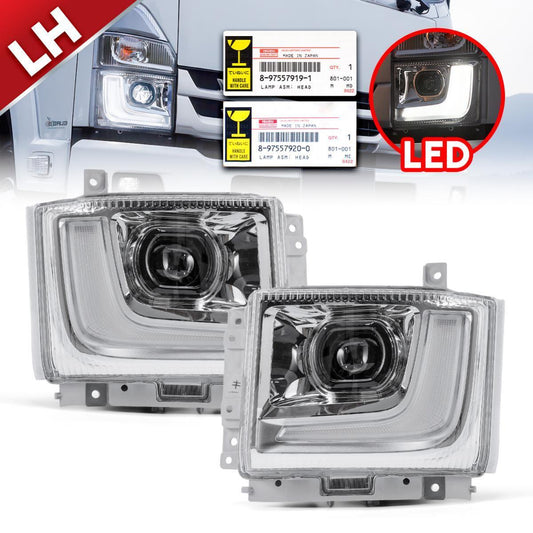 Pair Genuine Head Lamp LED For Isuzu FRR 210 190 NPR 150 Truck 2022-2023