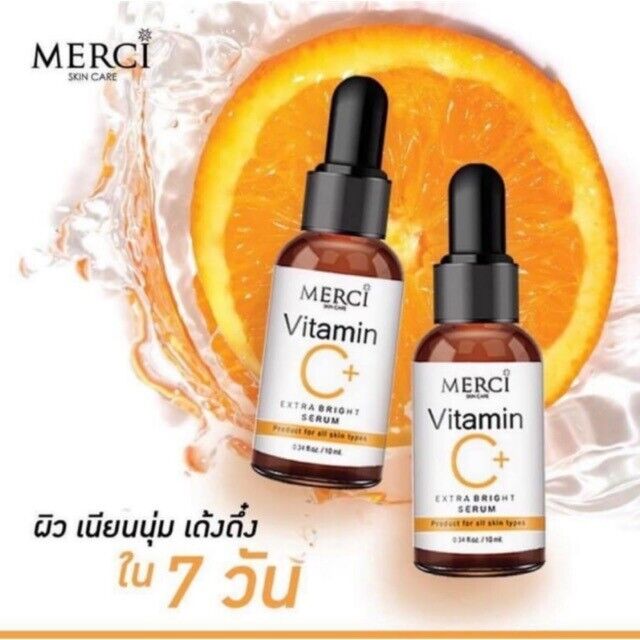 2X Mercy Vitamin C Serum Whitening Facial Anti Aging Skin Brightening Smooth