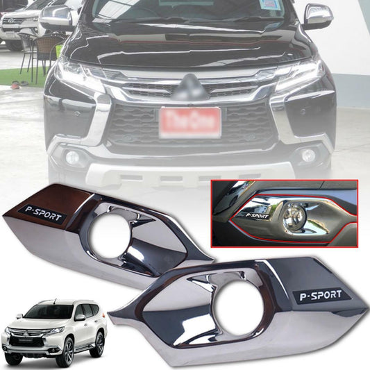 Cover Fog Lamp Spot Light Chrome For Mitsubishi Pajero Montero Sport 2015-2018