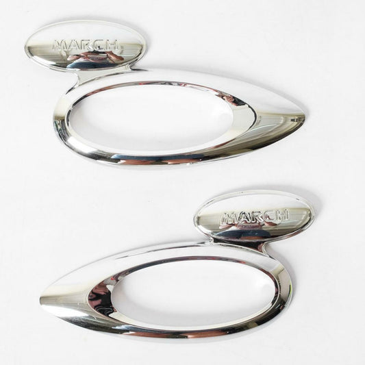 Side Indicator Lamp Cover Chrome Signal Light Fit 12-14 Nissan Micra K13 March
