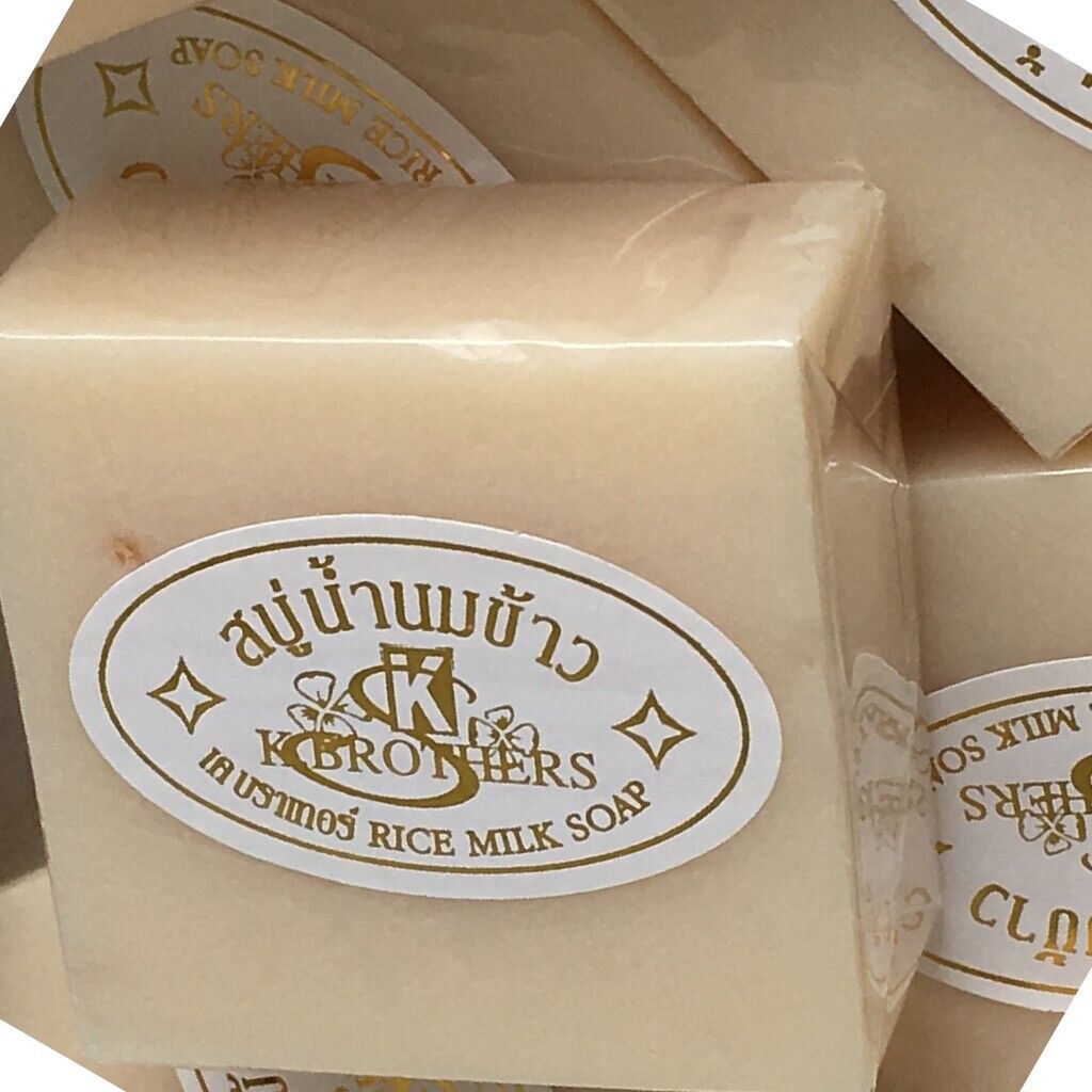 12x Rice Milk Soap Collagen Face Body Bath Reduce Acne Pimples
