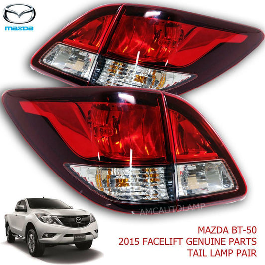 2011-17 Mazda Bt-50 Bt50 Pickup Ute Tail Lamp Light Genuine Parts Facelift Pair