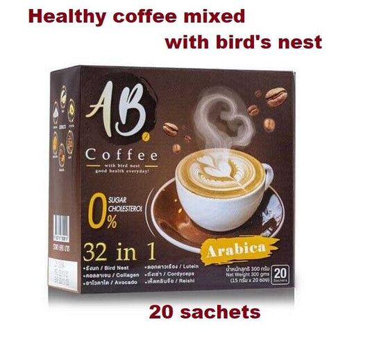 AB Coffee Instant coffee mixed bird's nest Sugar 0% Nourish Health 20 sachets