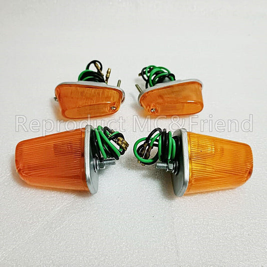 Set 4pcs Front & Rear Turn Signal Fits Honda C100 C102 CA100 CA102 C105 CA105T