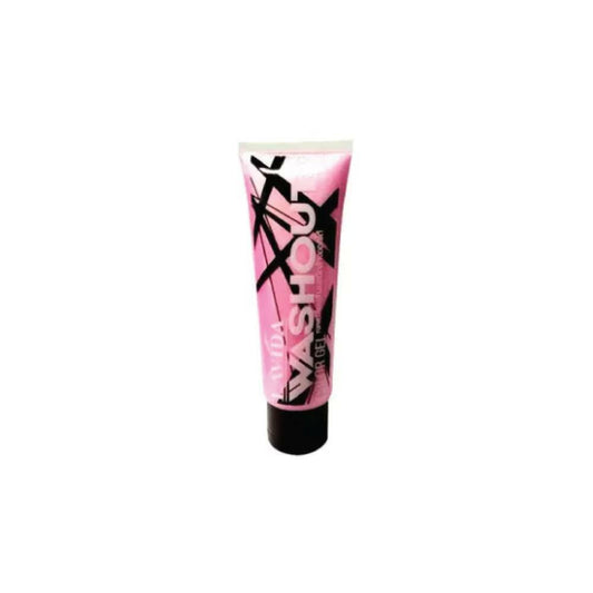 Lavida Washout Color Gel Pink 100 g washed off easily no dry and damaged.