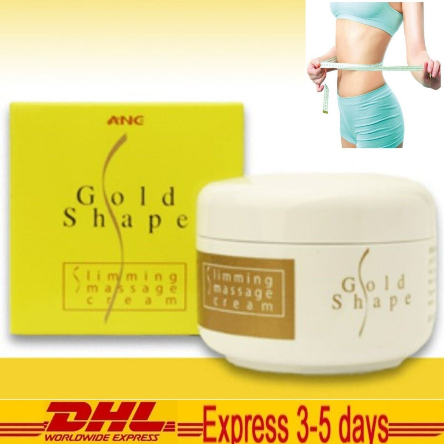 Gold Shape Massage Cream Fast Burning Slimming SPA-salons High efficiency 100g