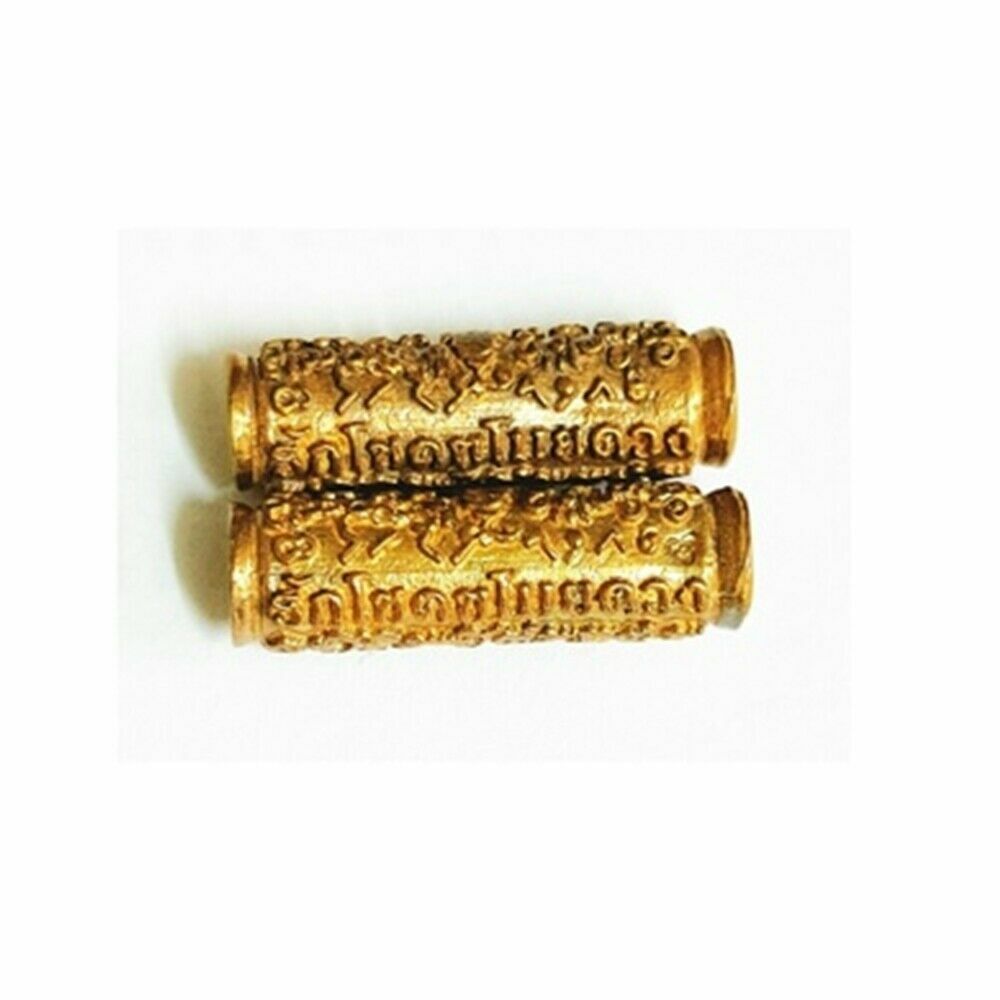 2pcs Takrut Luck Stealing Thai Amulet Magic Fortune Rich Luck Love Charm Arjan O