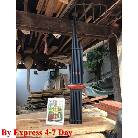 Musical Folk Khaen Bamboo Thai Tradition Isan Good Sound For professional Black