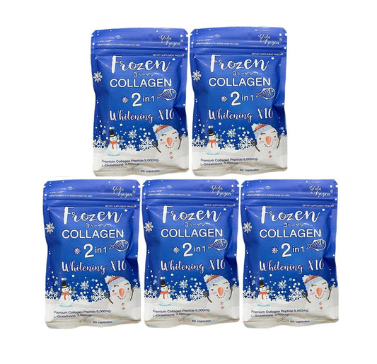5X Frozen Supplement Skin Care Collagen Peptides Glutathione Whitening X10