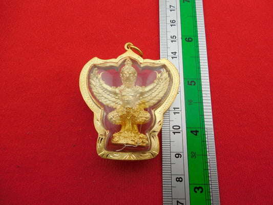Rare Power Garuda Phaya Krut Amulet Pendant Life Success Talisman Wealth Lucky