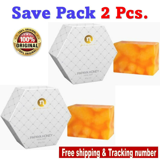2x Papaya Honey Soap Deterring Acne Freckles Dark Spots Anti Aging Radiance 60g