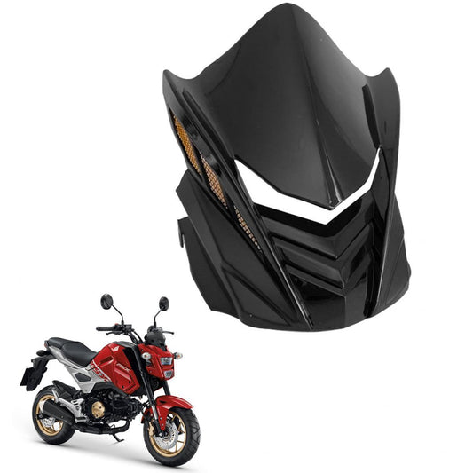 WINDSCREEN HEADLIGHT FAIRING WINDSHIELD BLACK FOR HONDA GROM MSX SF 125 2018-19