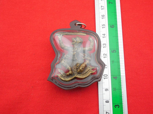 RARE Talisman STATUE PENDANT Monkey HANUMAN 4th HANDS Lp Phool CHARM THAI Amulet
