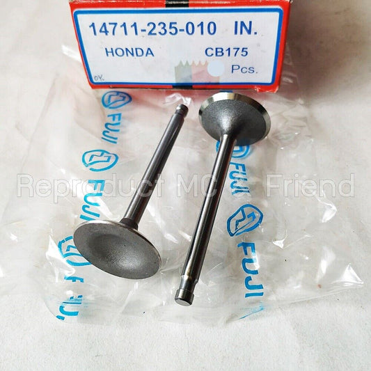 2x Inlet Valve Valves For Honda CA175 CB175 CD175 CL175 CB200 CB200T CL200 SL175