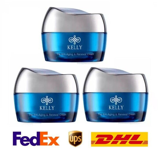 3x Kelly Cream Anti-Aging Renewal Skin moist youngful Wrinkles Dark Spots fade