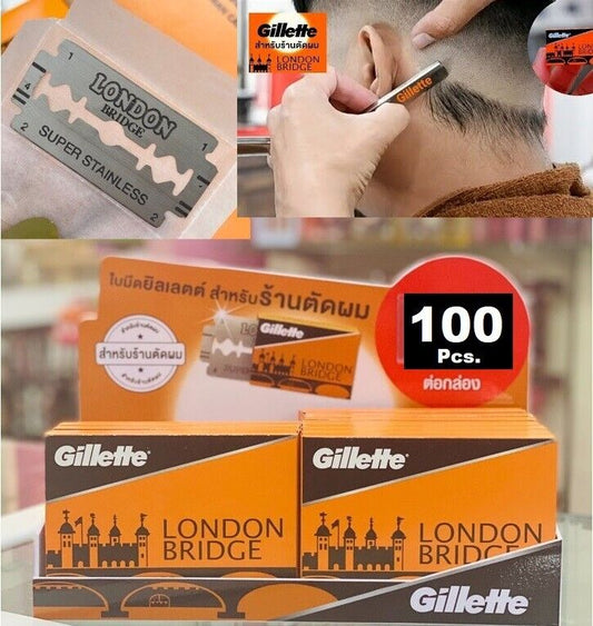 100x Gillette London Bridge 2 Sharp Razors Easy Shave Best Value Hair Cut Beard