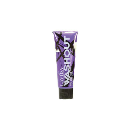 Lavida Washout Color Gel Purple 100 ml washed off easily no dry and damaged.