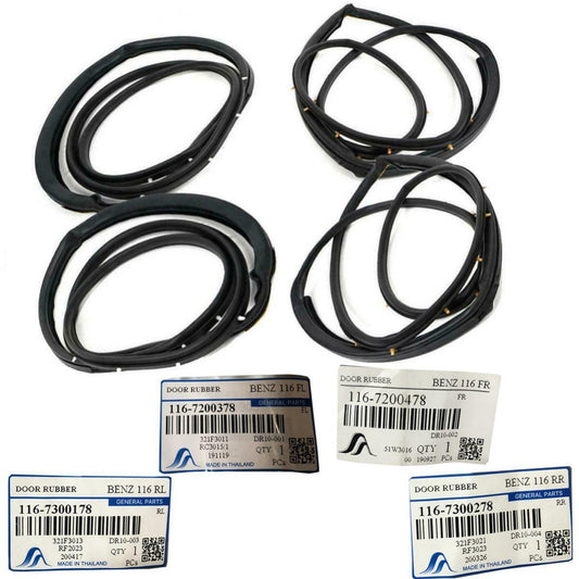 Door Rubber Seal Weatherstrip For Mercedes Benz W116 280SE 450SE S Class 1972-80