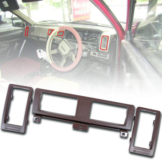 Set Air Vent Frame Brown Fits Nissan Navara D21 Frontier Hardbody 1986-97 Pickup