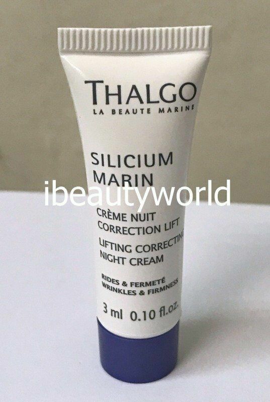 10pcs x Thalgo Silicium Marine Lifting Correcting Night Cream 3ml Sample #ibea