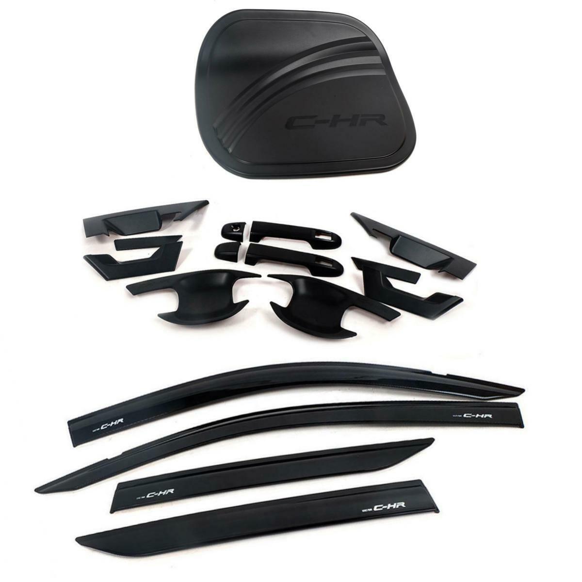 Rain Sun Visor Door Handle Bowl Oil Cap Cover Trim Set Fit Toyota C-HR CHR 2017+