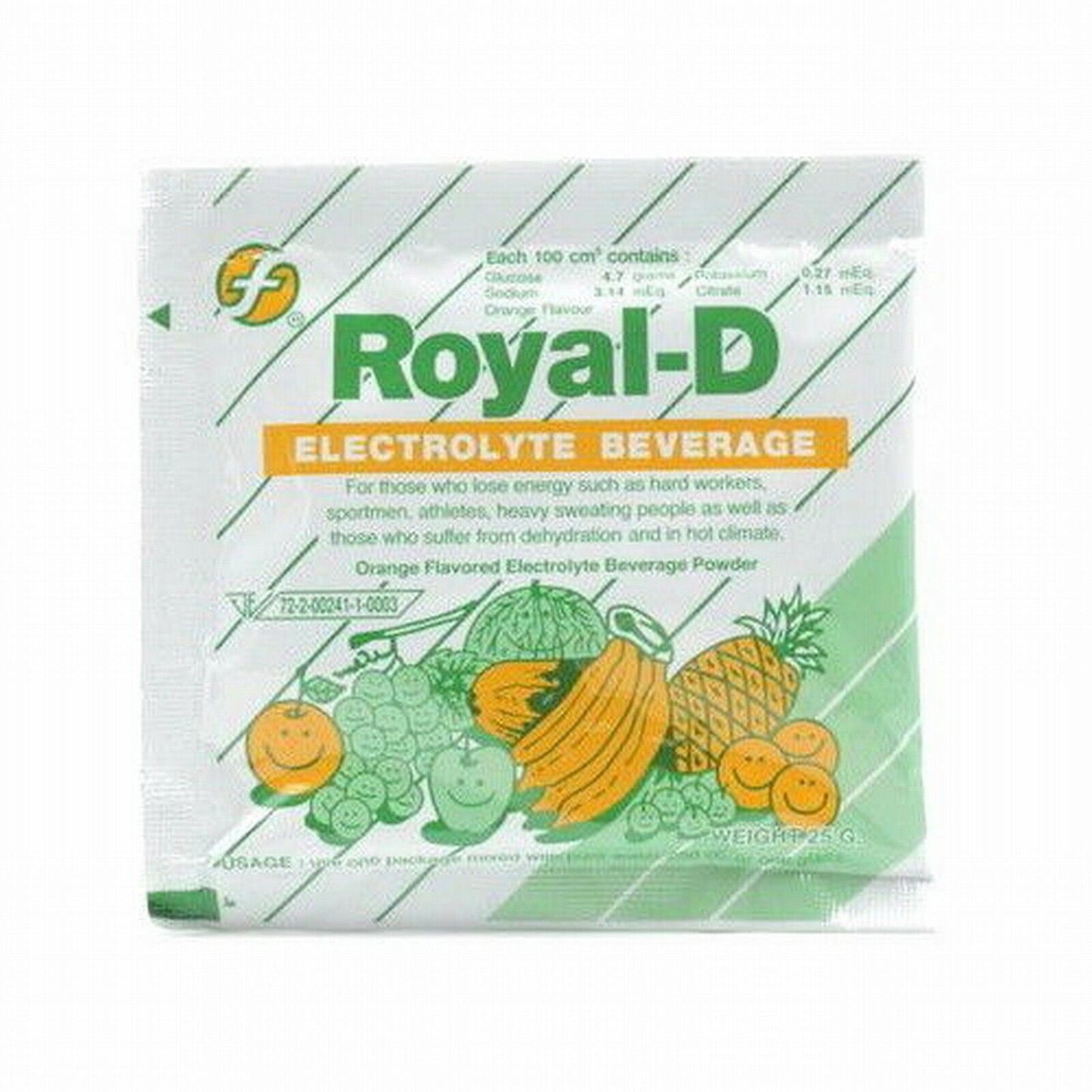 12 Sachets Royal-D Electrolyte Beverage Athletes Fitness Sport Rehydrate Replace