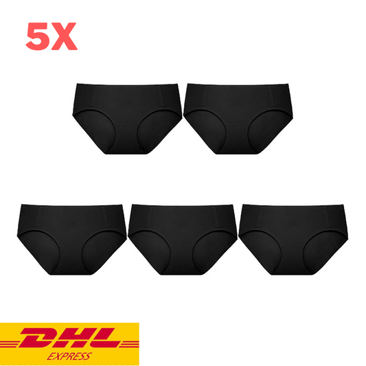 5x Sabina Panty Panties Seamless Black M L XL Thai Soft Women Underwear Lingerie