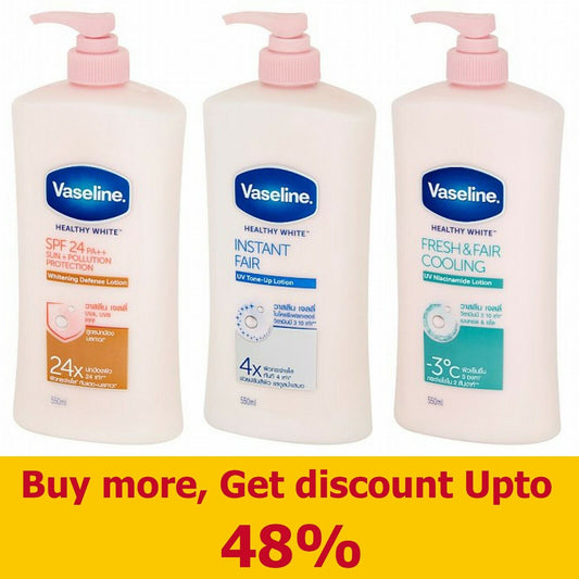 550ml Vaseline Healthy White Body Lotion Skin Whitening Moisturizers Beauty Care