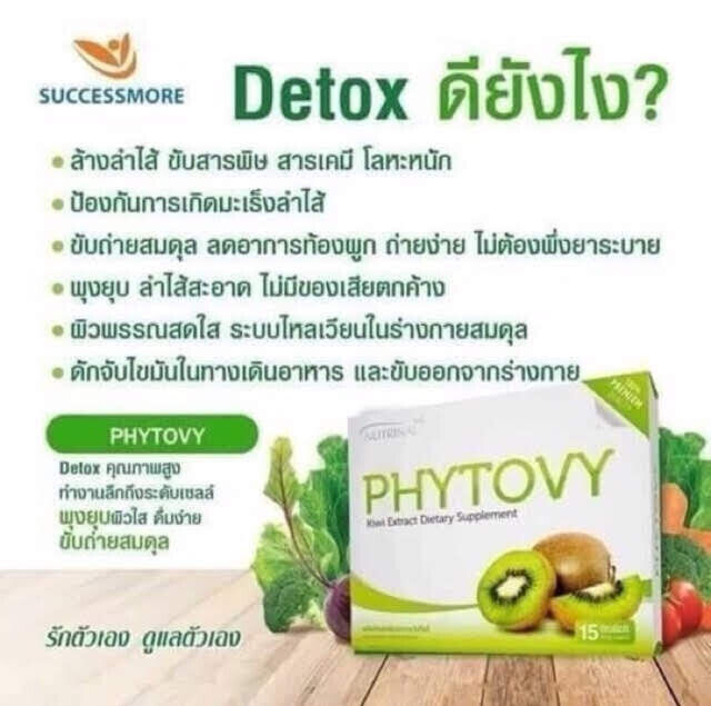 Phytovy Kiwi Extract Colon Detox Clean Weight Loss Burn Slim Dietary Supplement