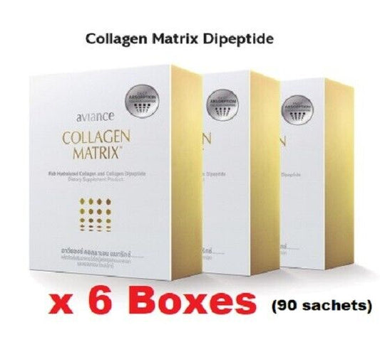 6x Aviance Collagen Matrix Di-Peptide 100% Dietary Supplement for Healthy Skin