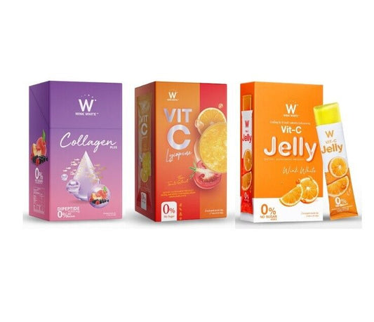Wink White Collagen Vit C Orange Jelly Drink snack high Vitamin C skin care