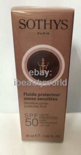 Sothys SPF50 Sensitive Zones Face Protective Fluid 50ml Sun care#ibea