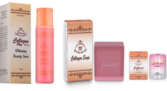 Collagen Plus Women Cream Soap Toner full size All Skin Types care Day