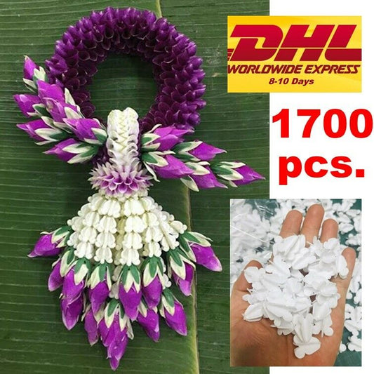 1700pcs Handcrafts Thai Flower White Plastic Garland Crafts Beautiful DHLExpress