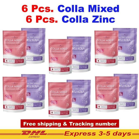 12x Colla Mixed Pomegranate extract & Colla Zinc Mixed Gotu Kola by Colla Rich