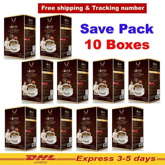 10x Instant Coffee Mixed Plus Cordyceps and Lingzhi Healthy Body 10 Sachets